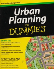 Urban Planning For Dummies Yin Jordan 1970