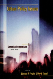 Urban Policy Issues Canadian Perspectives None 2nd Ed None