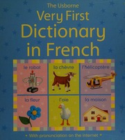 The Usborne Very First Dictionary In French Brooks Felicity Litchfield