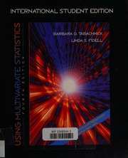 Using Multivariate Statistics 4th Ed International Student Ed Tabachnick