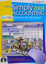 Using Simply Accounting 2004 Basic And Pro Versions For Windows Purbhoo