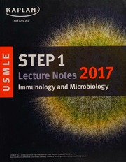 Usmle Step 1 Lecture Notes 2017 Immunology And Microbiology Alley