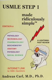 Usmle Step 1 Made Ridiculously Simple 6th Ed Carl Andreas
