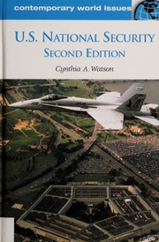 Us National Security A Reference Handbook None Watson Cynthia Ann