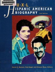 Uxl Hispanic American Biography 2nd Ed Benson Sonia Nagel Rob