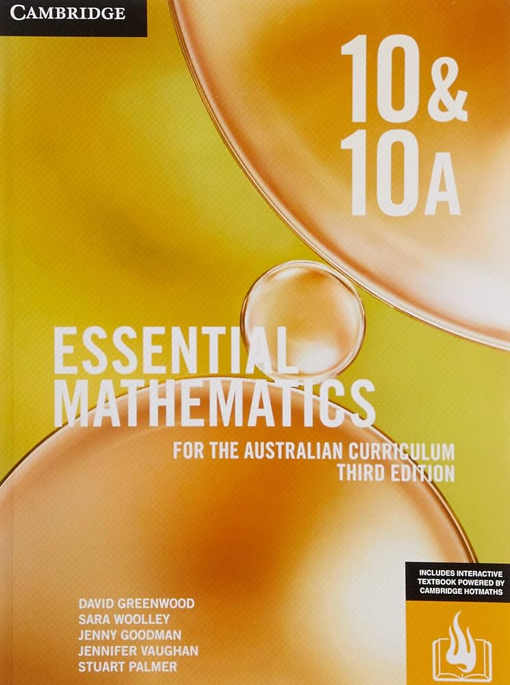 Essential Mathematics For The Australian Curriculum 10 And 10a 3rd Edition 3rd Edition David Greenwood