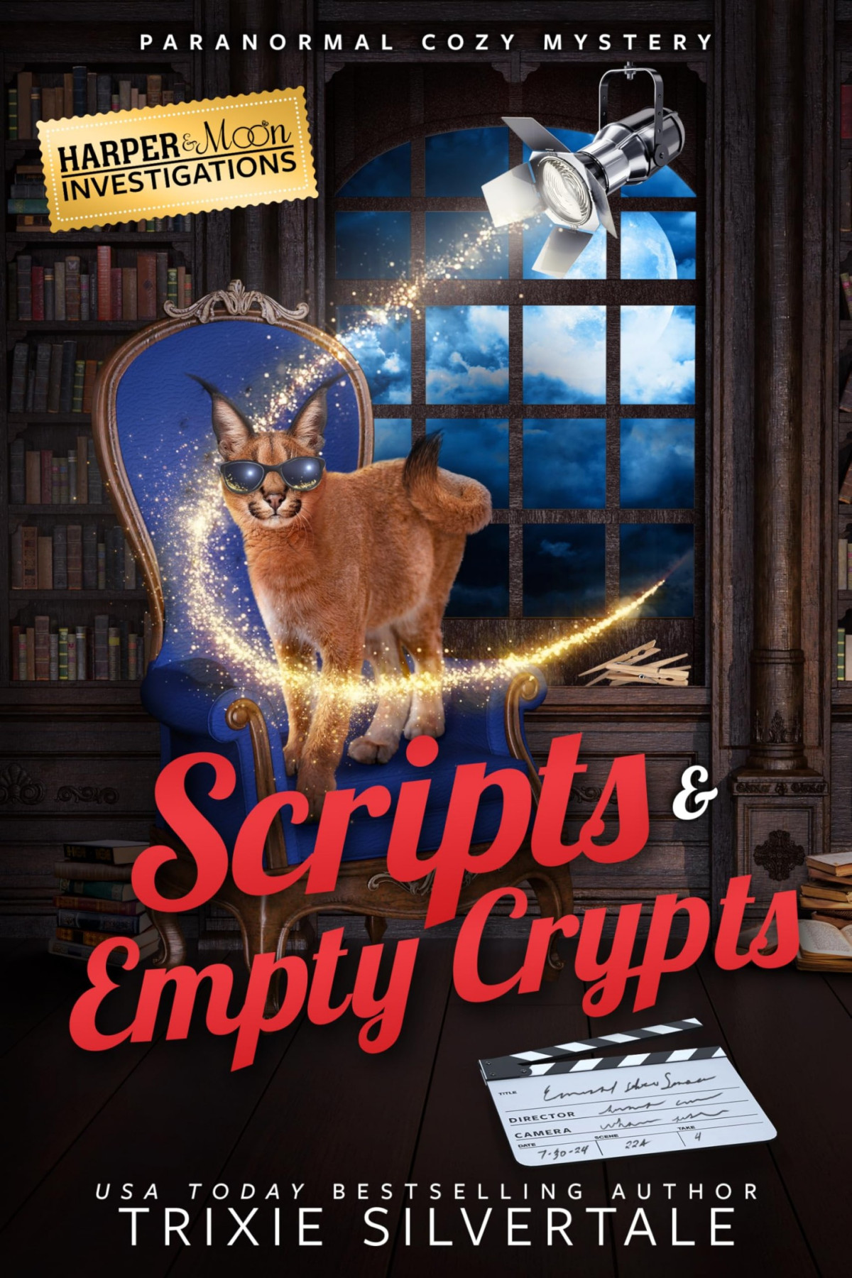 Scripts And Empty Crypts Paranormal Cozy Mystery Harper And Moon Investigations Book 7 Trixie Silvertale