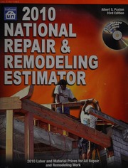 2010 National Repair Remodeling Estimator Paxton Albert S Ogrady