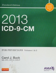 2013 Icd9cm For Physicians Volumes 1 2 Standard Ed Buck