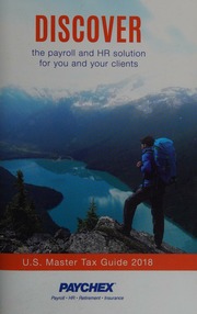 2018 Us Master Tax Guide Cch Incorporated Publisher