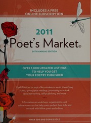 2011 Poets Market 24th Annual Ed Brewer Robert Lee Writers Digest Books Firm