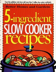 5ingredient Slow Cooker Recipes Holcomb Carrie E