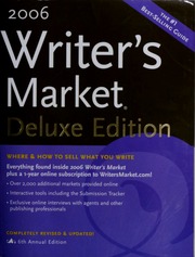 2006 Writers Market Deluxe Edition Brogan Kathryn Struckel Brewer