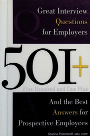 501 Great Interview Questions For Employers And The Best Answers For Prospective Employee Podmoroff