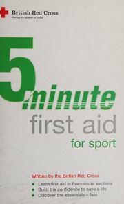 5 Minute First Aid For Sport British Red Cross Society