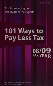 101 Ways To Pay Less Tax 0809 Tax Year 4th Ed Pat Joseph And Others Joseph
