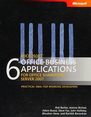 6 Microsoft Office Business Applications For Office Sharepoint Server 2007 Barker
