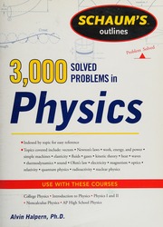 3000 Solved Problems In Physics Halpern Alvin M