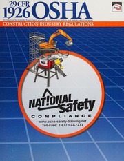 29 Cfr 1926 Osha Construction Industry Regulations Jan 1 2007 Edition United States Occupational Safety And Health Administration Mangan Communications