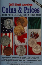 2003 North American Coins Prices A Guide To Us Canadian And Mexican Coins 12th Rev Edition Harper