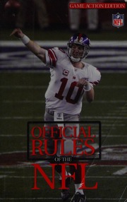 2008 Official Playing Rules Of The National Football League Game Action Ed National Football League