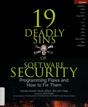 19 Deadly Sins Of Software Security Programming Flaws And How To Fix Them Howard