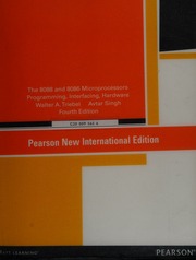 The 8088 And 8086 Microprocessors Programming Interfacing Hardware Triebel