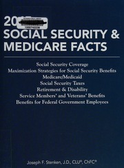2015 Social Security Medicare Facts Stenken Joseph F Author