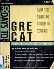 30 Days To The Gre Cat Teachertested Strategies And Techniques For Scoring High Rimal