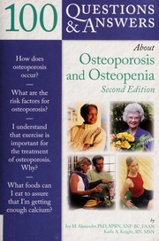 100 Questions Answers About Osteoporosis And Osteopenia Alexander