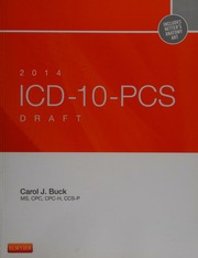 2014 Icd10pcs Draft Buck Carol J Author American Medical Association