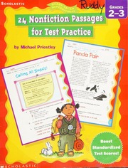 24 Nonfiction Passages For Test Practice Grades 23 Priestley