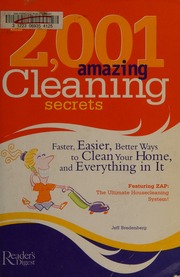 2001 Amazing Cleaning Secrets Bredenberg Jeff