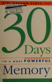 30 Days To A More Powerful Memory Scott Gini Graham