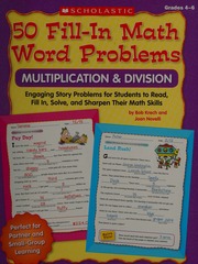 50 Fillin Math Word Problems Grades 46 Multiplication Division Krech