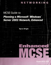 70293 Mcse Guide To Planning Windows Server 2003 Network None None