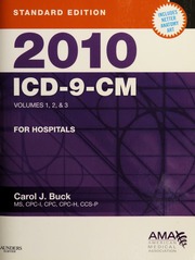 2010 Icd9cm For Hospitals Volumes 1 2 3 None Standard Ed Buck