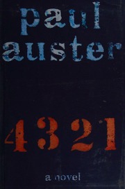 4 3 2 1 A Novel First Edition Auster Paul 1947 Author