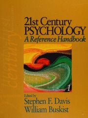 21st Century Psychology A Reference Handbook 1 Edition Davis
