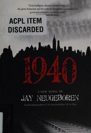 1940 A Novel Neugeboren Jay