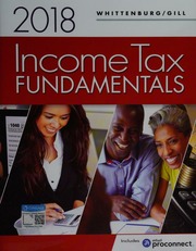 2018 Income Tax Fundamentals Whittenburg Gerald E Author Gill