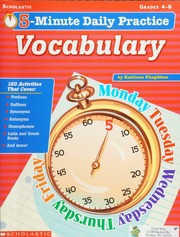 5minute Daily Practice Vocabulary Fitzgibbon Kathleen Scholastic Inc