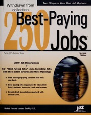 250 Bestpaying Jobs 2nd Ed J Michael Farr