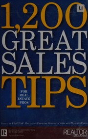 1200 Great Sales Tips For Real Estate Pros Spira Christina Hoffmann Evans