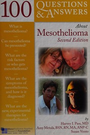 100 Questions Answers About Mesothelioma 2nd Ed Pass Harvey I