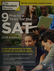 9 Practice Tests For The Sat Chiu Jonathan Content Director