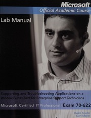 70 622 70 623 Mcitp Microsoft Desktop Supportenterprise Consumer Professional Microsoft Official Academic Course