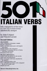 501 Italian Verbs 2nd Ed John Colaneri