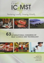 63rd International Congress Of Meat Science And Technology Nurturing Locally Growing Globally Troy