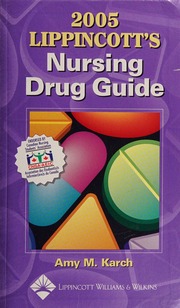 2012 Lippincotts Nursing Drug Guide Canadian Edition Karch Amy Morrison
